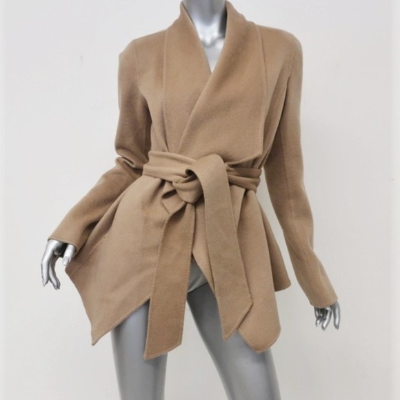 Donna Karan Jackets & Blazers - onna Karan Cashmere Belted Jacket Camel
